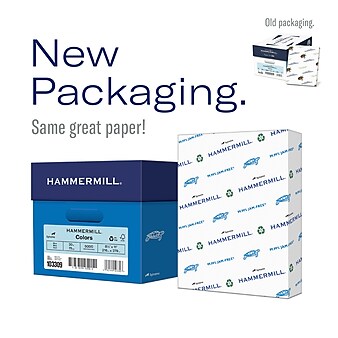 Hammermill Colors 3-Hole Punched Copy Paper, 20 lbs., 8.5" x 11", Green, 500 Sheets/Ream (102947)