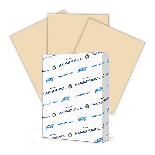 Hammermill Fore MP Colors Multipurpose Paper, 20 lbs., 8.5" x 11", Tan, 500/Ream (102863) Staples