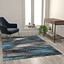 Flash Furniture Rylan Collection 5' x 7' Rectangular Area Rug, Machine Made, Olefin/Jute, Blue (ACDRGTRZ86357BL)~#|#~sp167255586_sc7