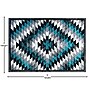 Flash Furniture Teagan Collection 4' x 5' Rectangle Area Rug, Machine Made, Olefin/Jute, Turquoise (OKRRG110645TQ)~#|#~sp167255607_sc7