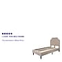 Flash Furniture Brighton Tufted Upholstered Platform Bed in Beige Fabric, Twin (SLBK4TB)~#|#~sp167255646_sc7