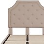 Flash Furniture Brighton Tufted Upholstered Platform Bed in Beige Fabric, Twin (SLBK4TB)~#|#~sp167255652_sc7