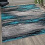 Flash Furniture Rylan Collection 6' x 9' Rectangular Area Rug, Machine Made, Olefin/Jute, Turquoise (ACDRG110069TQ)~#|#~sp167255681_sc7
