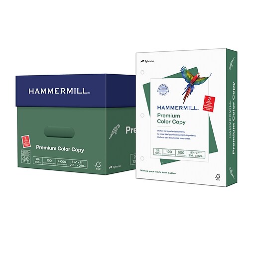 Hammermill Premium Color Copy Paper 8.5x 11, 32lb. 100 Bright