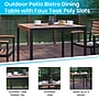Flash Furniture Lark 3 Piece Square Outdoor Patio Table Set with Umbrella and Base, Navy (XU8100UB19BNV)~#|#~sp167313830_sc7