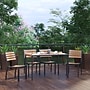 Flash Furniture Lark Patio Table Set, Faux Teak, 5 Piece/Set (XUDG304860362)~#|#~sp167315047_sc7