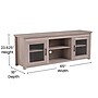 Flash Furniture Sheffield Console TV Stand, Screens up to 80", Gray Wash (GCMBLK65GY)~#|#~sp167315970_sc7