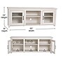 Flash Furniture Sheffield TV Stand/Entertainment Console, White Wash, Screens up to 80" (GCMBLK65WH)~#|#~sp167316010_sc7