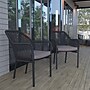 Flash Furniture Kallie Patio Club Chairs, Black/Gray, 2 Pack (SDAAD892006BK2)~#|#~sp167317520_sc7