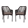 Flash Furniture Kallie Patio Club Chairs, Black/Gray, 2 Pack (SDAAD892006BK2)~#|#~sp167317535_sc7