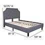 Flash Furniture Brighton Tufted Upholstered Platform Bed in Light Gray Fabric, Full (SLBK4FLG)~#|#~sp167319033_sc7