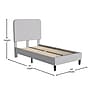 Flash Furniture Addison Upholstered Platform Bed in Light Gray Fabric, Twin (HG3WPB21T01TGY)~#|#~sp167319061_sc7