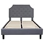 Flash Furniture Brighton Tufted Upholstered Platform Bed in Light Gray Fabric, Full (SLBK4FLG)~#|#~sp167319135_sc7