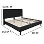 Flash Furniture Roxbury Tufted Upholstered Platform Bed in Black Fabric, King (SLBK5KBK)~#|#~sp167319212_sc7