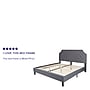 Flash Furniture Brighton Tufted Upholstered Platform Bed in Light Gray Fabric, King (SLBK4KLG)~#|#~sp167319391_sc7