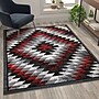 Flash Furniture Teagan Collection 5' x 7' Rectangle Area Rug, Machine Made, Olefin/Jute, Red (OKRRG110657RD)~#|#~sp167319462_sc7