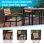 Flash Furniture Lark Outdoor Dining Table Set, Faux Teak, 5 Piece/Set (XUDG810060064)~#|#~sp167334030_sc7