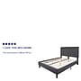 Flash Furniture Roxbury Tufted Upholstered Platform Bed in Dark Gray Fabric, Queen (SLBK5QDG)~#|#~sp167335089_sc7