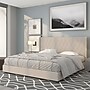 Flash Furniture Riverdale Upholstered Platform Bed in Beige Fabric, King (HG36)~#|#~sp167335117_sc7