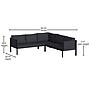 Flash Furniture Lea Indoor/Outdoor Sectional with Cushions, Black/Charcoal (GM201108SECCH)~#|#~sp167335198_sc7