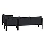 Flash Furniture Lea Indoor/Outdoor Sectional with Cushions, Black/Charcoal (GM201108SECCH)~#|#~sp167335199_sc7