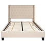 Flash Furniture Riverdale Upholstered Platform Bed in Beige Fabric, Full (HG34)~#|#~sp167335287_sc7