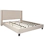 Flash Furniture Riverdale Upholstered Platform Bed in Beige Fabric, King (HG36)~#|#~sp167335297_sc7