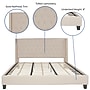 Flash Furniture Riverdale Upholstered Platform Bed in Beige Fabric, King (HG36)~#|#~sp167335298_sc7