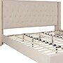 Flash Furniture Riverdale Upholstered Platform Bed in Beige Fabric, King (HG36)~#|#~sp167335301_sc7