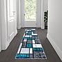 Flash Furniture Raven Collection 2' x 7' Rectangular Area Rug, Machine Made, Olefin/Jute, Turquoise (OKRRG111027TQ)~#|#~sp167335494_sc7