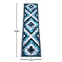 Flash Furniture Teagan Collection 2' x 7' Runner Area Rug, Machine Made, Olefin/Jute, Turquoise (OKRRG110627TQ)~#|#~sp167335856_sc7