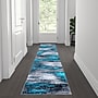 Flash Furniture Rylan Collection 2' x 7' Rectangular Area Rug, Machine Made, Olefin/Jute, Turquoise (ACDRGTRZ86327TQ)~#|#~sp167335935_sc7