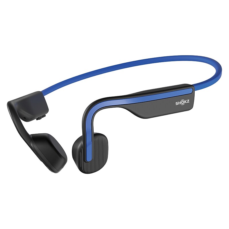 Shokz OpenMove Bone-Conduction Open-Ear Lifestyle Headphones with Microphones, Blue (S661-ST-BL-US) image 1