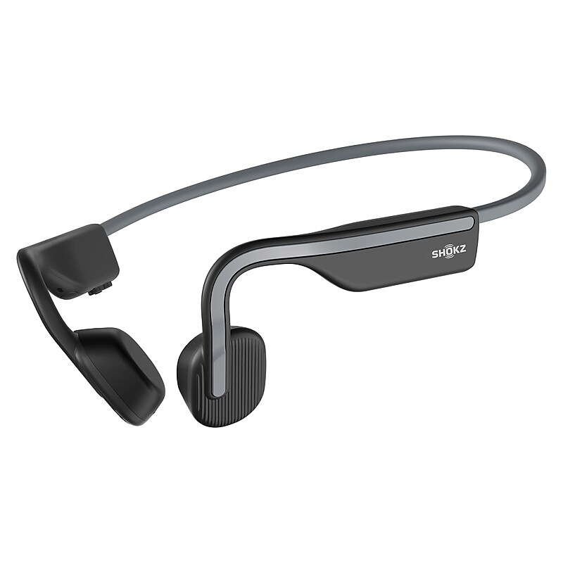 Shokz OpenMove Bone-Conduction Open-Ear Lifestyle Headphones with Microphones, Gray (S661-ST-GY-US) image 1