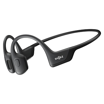 Shokz OpenRun Pro Premium Bone-Conduction Open-Ear Sport Headphones with Microphones, Black (S810-ST-BK-US)