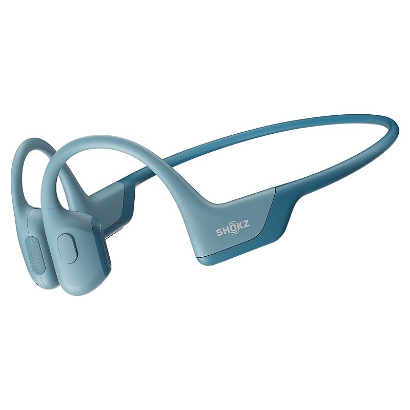 Shokz OpenRun Pro Premium Bone-Conduction Open-Ear Sport Headphones with Microphones, Blue (S810-ST-BL-US) image 1