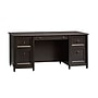 Sauder Edge Water Collection 65" Wood Executive Desk, Estate Black (409042)~#|#~sp167341169_sc7