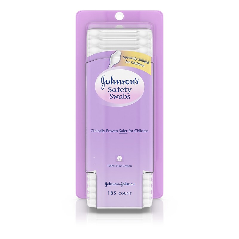 Johnson's Safety Swabs, 185/Pack (2636391) image 1