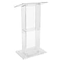 Oklahoma Sound Contemporary Series  46"H Acrylic Floor Lectern, Clear (401S)~#|#~sp167658918_sc7