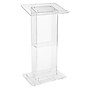 Oklahoma Sound Contemporary Series  46"H Acrylic Floor Lectern, Clear (401S)~#|#~sp167658919_sc7