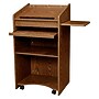 Oklahoma Sound Aristocrat Series 46"H Floor Lectern, Medium Oak (600-MO)~#|#~sp167658926_sc7