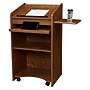 Oklahoma Sound Aristocrat Series 46"H Floor Lectern, Medium Oak (600-MO)~#|#~sp167658931_sc7