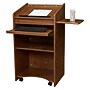 Oklahoma Sound Aristocrat Series 46"H Floor Lectern, Medium Oak (600-MO)~#|#~sp167658933_sc7