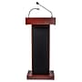 Oklahoma Sound Orator Series 46"H Wireless Ready Floor Sound Lectern, Mahogany (800X-MY)~#|#~sp167659003_sc7