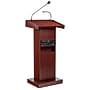 Oklahoma Sound Orator Series 46"H Wireless Ready Floor Sound Lectern, Mahogany (800X-MY)~#|#~sp167659005_sc7