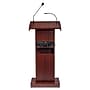 Oklahoma Sound Orator Series 46"H Wireless Ready Floor Sound Lectern, Mahogany (800X-MY)~#|#~sp167659008_sc7