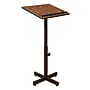 Oklahoma Sound Portable Presentation Series Adjustable Speaker Stand Podium 30-44"H, Medium Oak (70-MO)~#|#~sp167659027_sc7