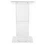 Oklahoma Sound Contemporary Series  46"H Acrylic Floor Lectern, Clear (401S)~#|#~sp167659032_sc7