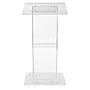 Oklahoma Sound Contemporary Series  46"H Acrylic Floor Lectern, Clear (401S)~#|#~sp167659033_sc7
