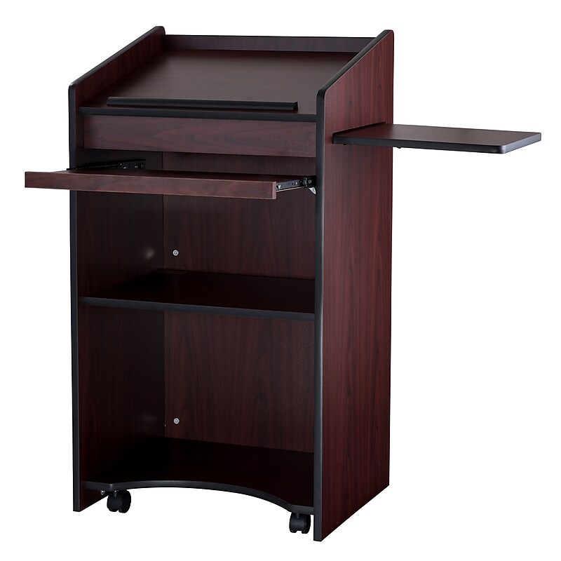 Oklahoma Sound Aristocrat Series 46"H Floor Lectern, Mahogany (600-MY) image 1